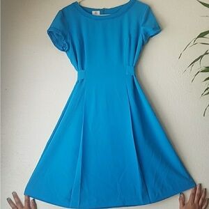 Sky blue vintage day dress by Studio by Pat Argenti. Size 8